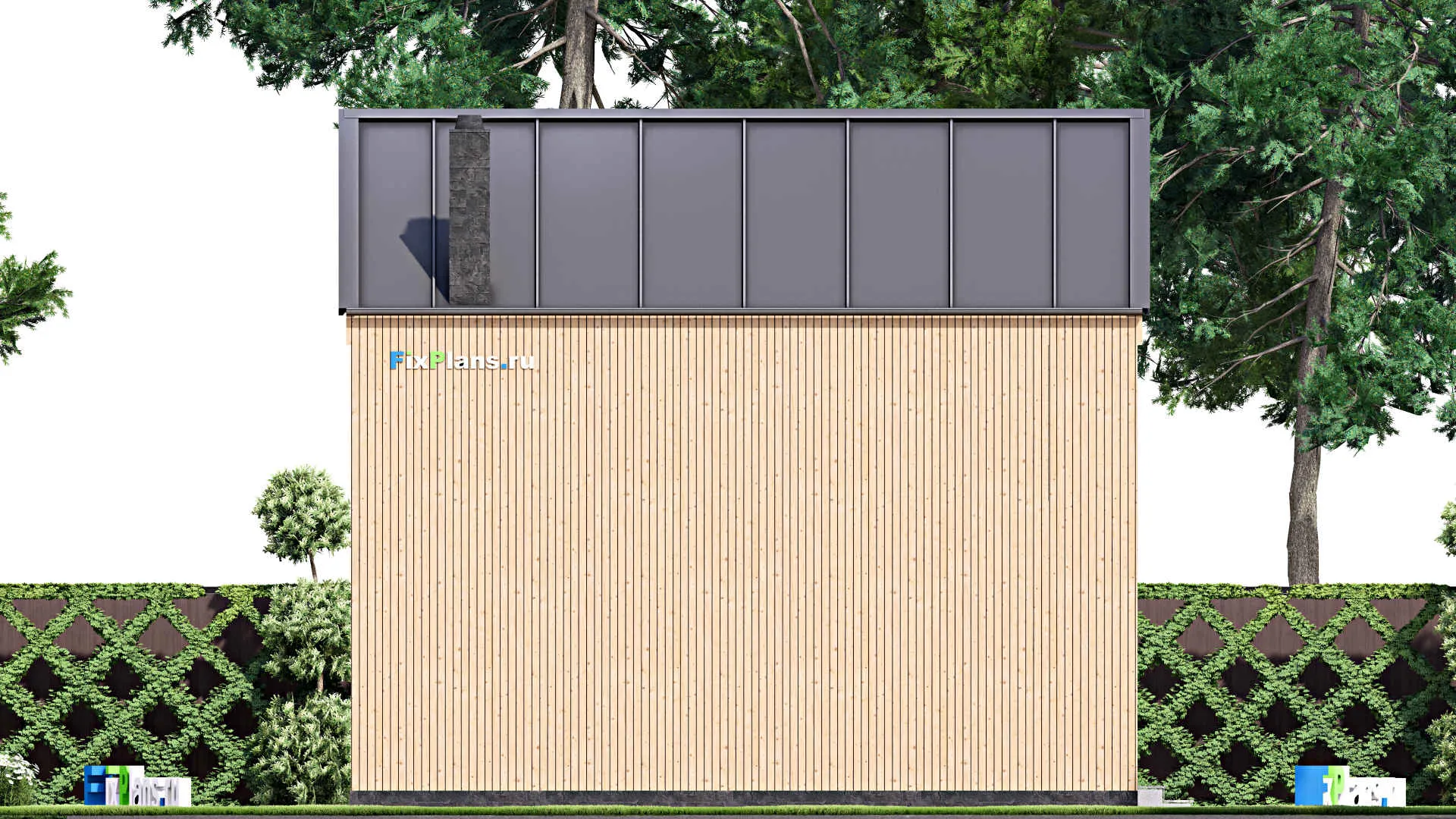 F-16469 - Проект двухэтажного дома 6 на 9, площадью 70 м² с 2 спальнями