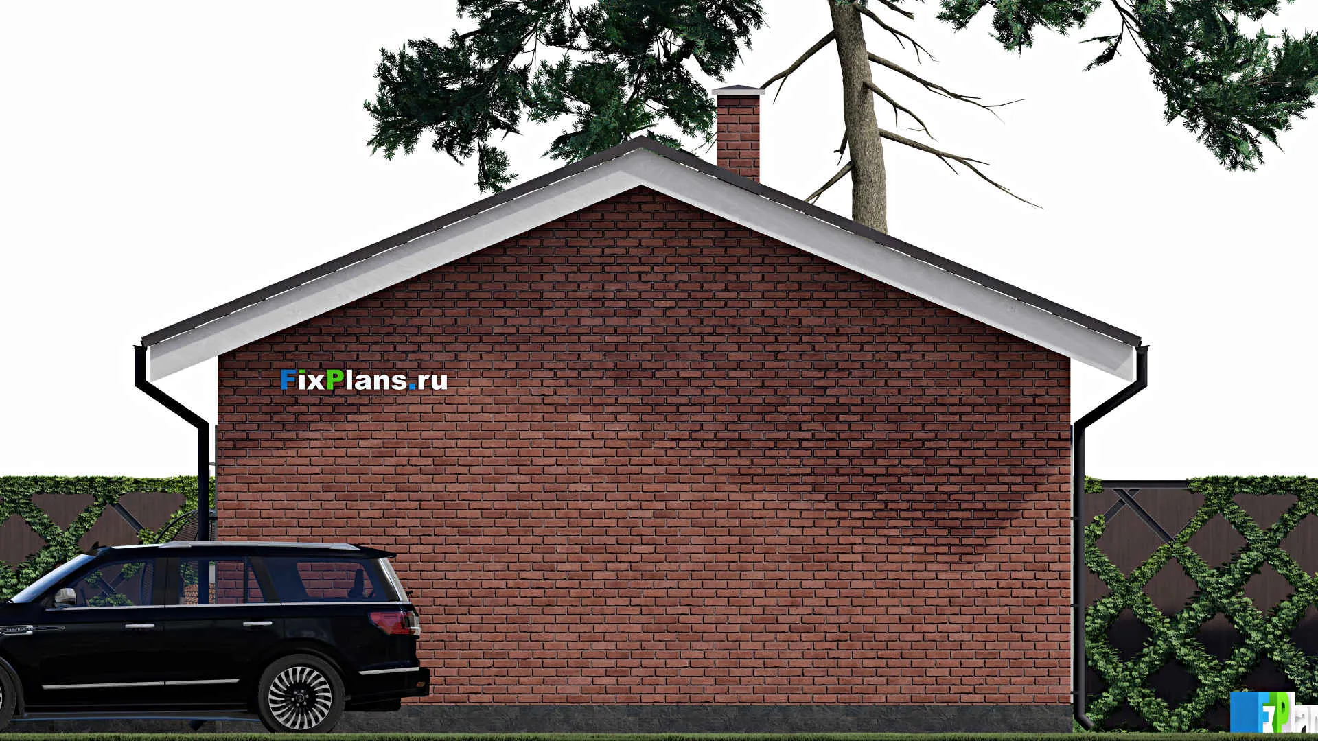 F-1322 - Проект бани 8 на 11, площадью 70 м² с комнатой отдыха, терассой и санузлом